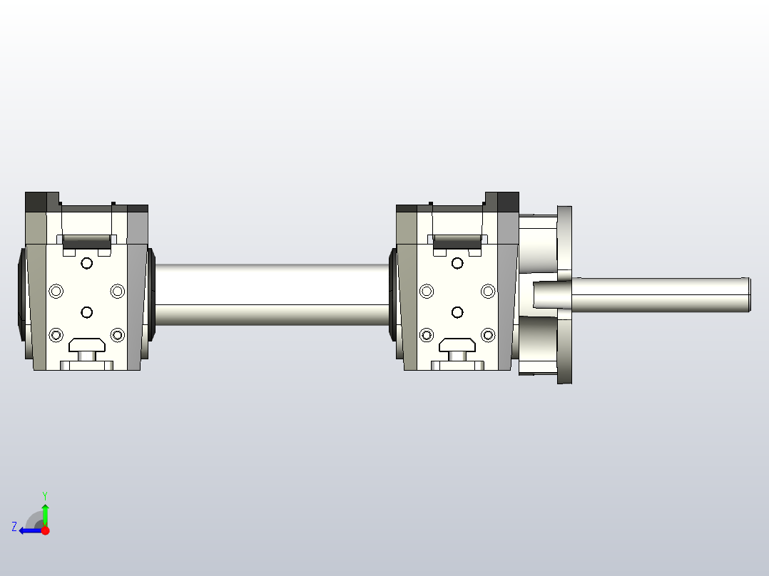 MK1TR-WA30-W240-C1齿形带头部双驱动右视图