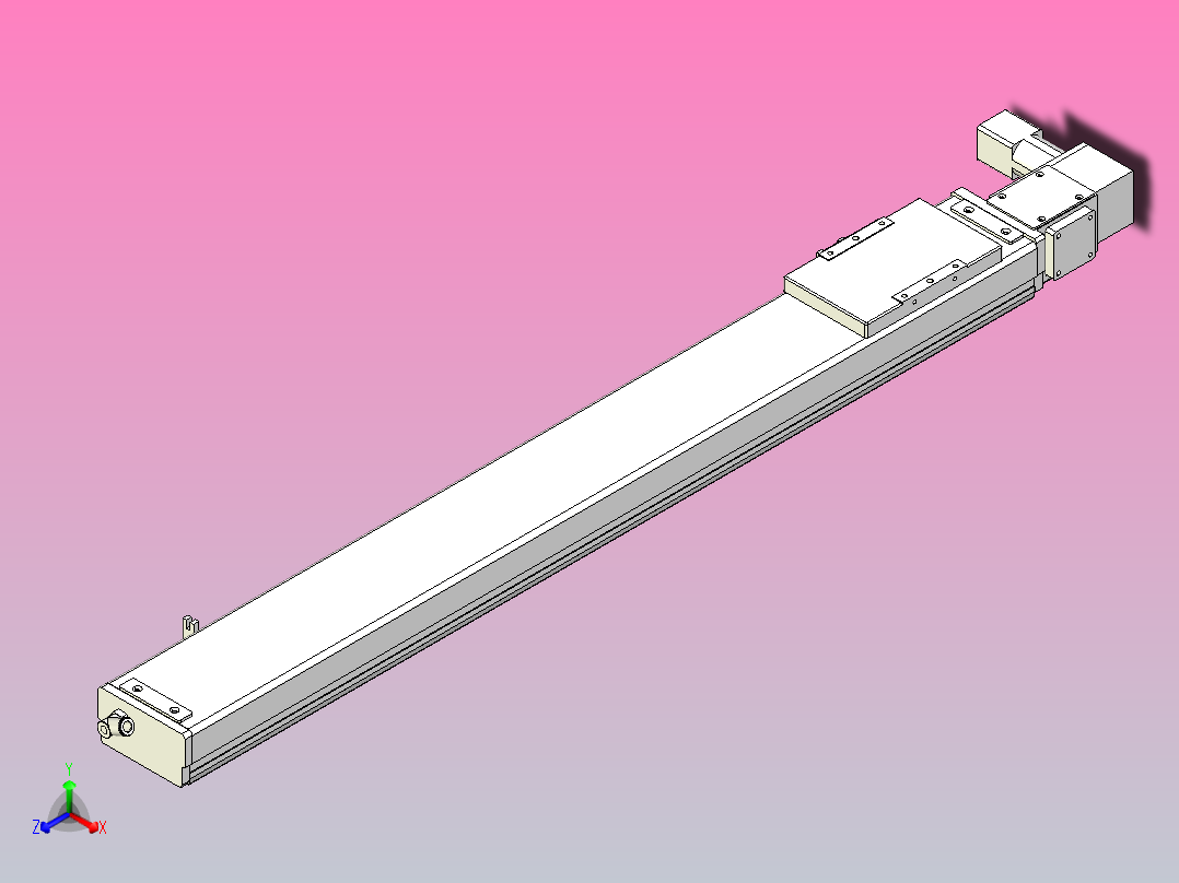 MCB10无尘皮带滑台[MCB10-L32-800-L-100W-C3]主视图