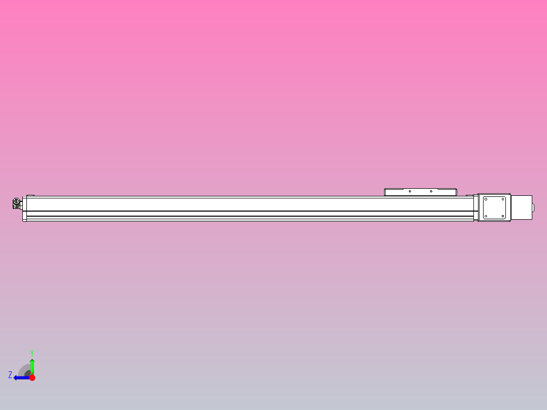 MCB10无尘皮带滑台[MCB10-L32-800-L-100W-C3]右视图