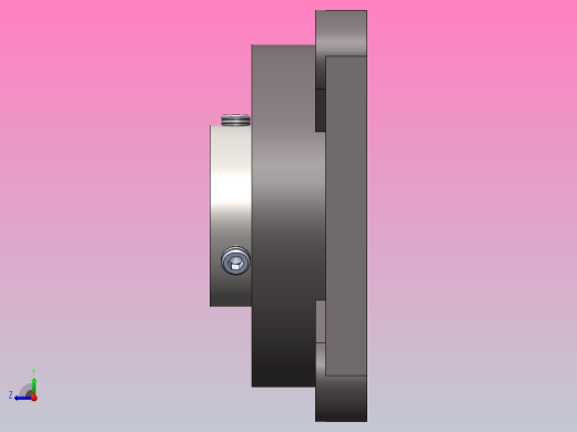 四螺栓法兰轴承装置(直径50毫米)右视缩略图