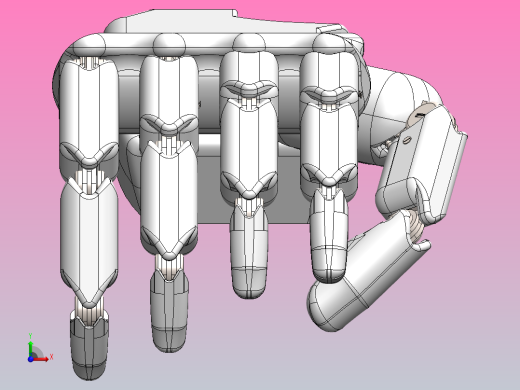 机械手掌结构前视缩略图