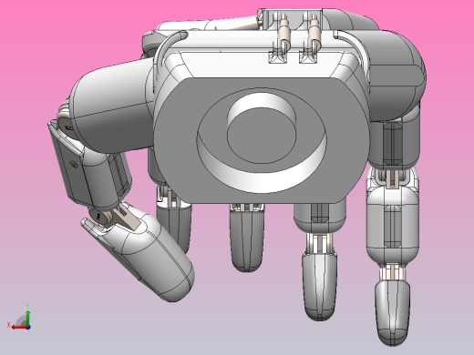 机械手掌结构后视缩略图