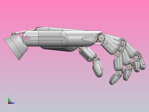 机械手掌结构左视缩略图