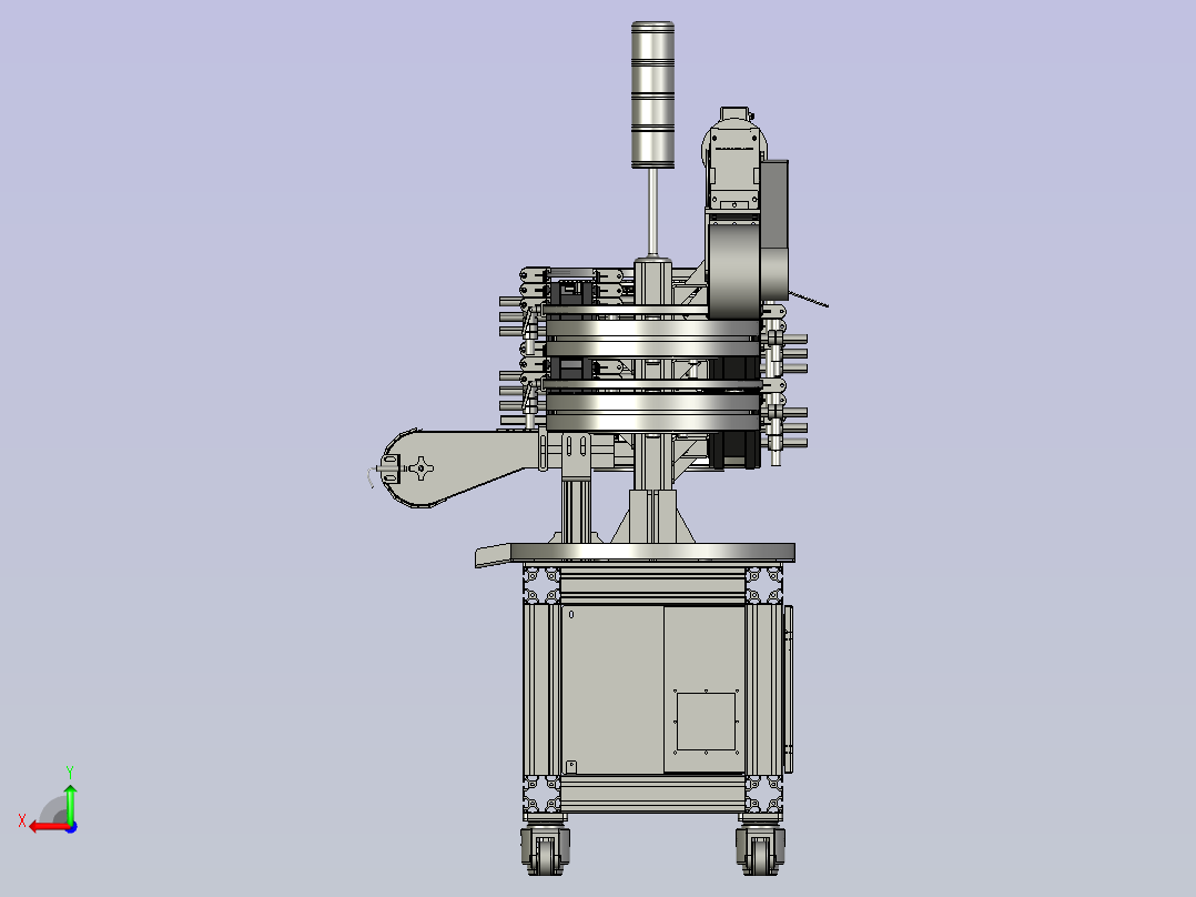 螺旋缓存机后视图