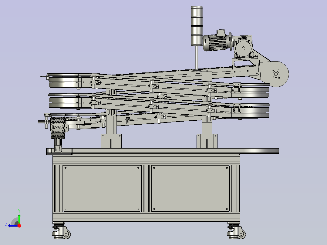螺旋缓存机右视图