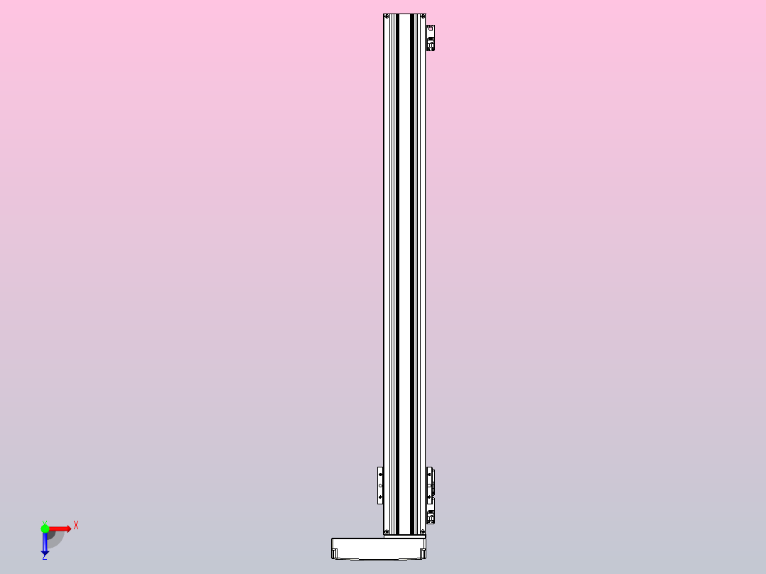 线性模块铝制底座TPA-KNR-86E-1610C-L900A1-MR-H75-N3俯视图