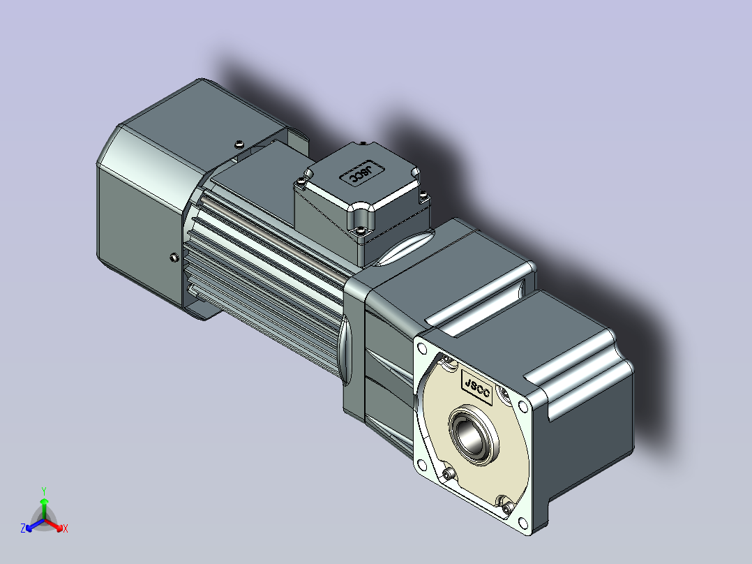 JSCC变频减速电机 f1500rc-L正等轴测图