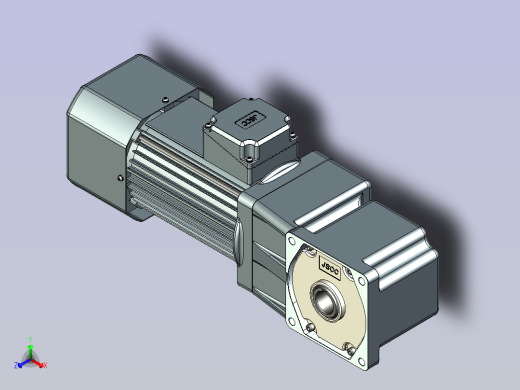 JSCC变频减速电机 f1500rc-L正等轴测缩略图