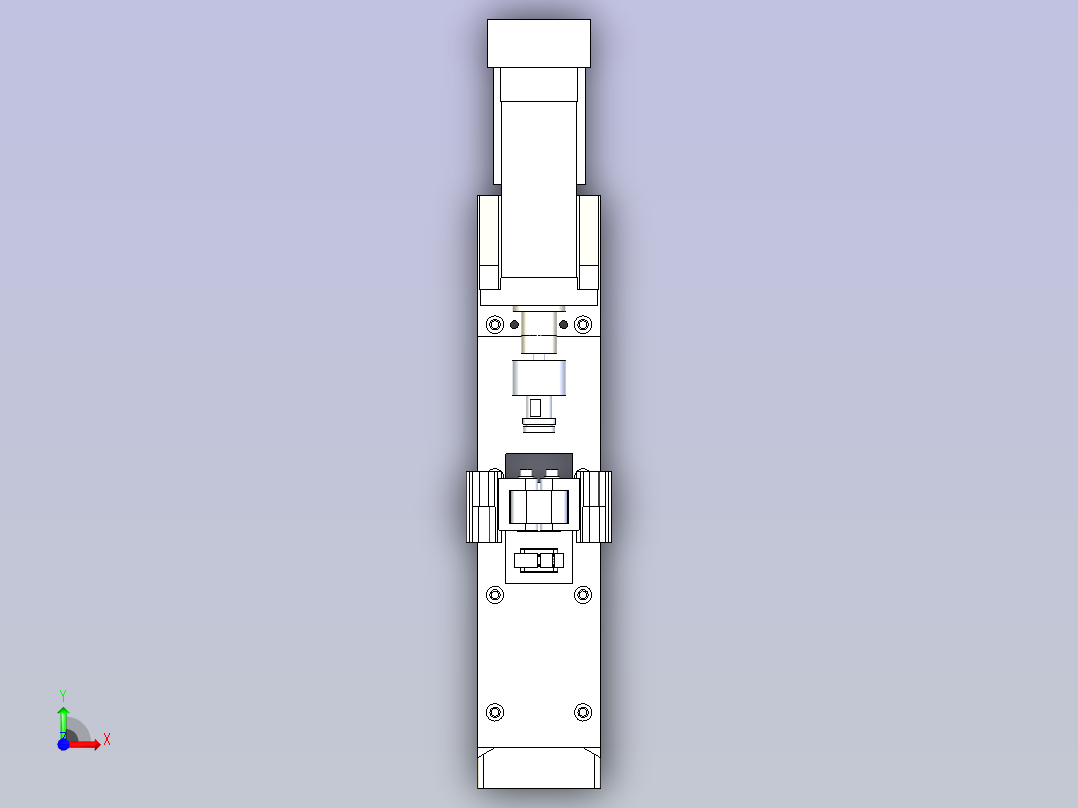 精密压装机工装3D图纸前视图
