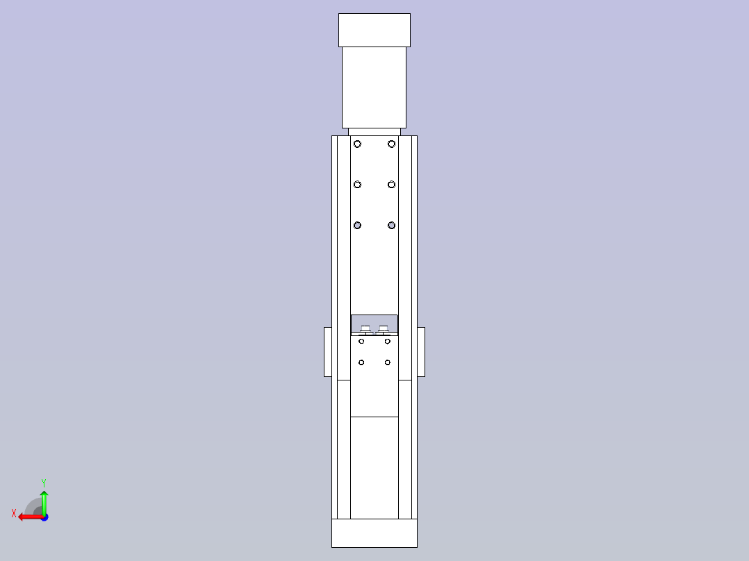 精密压装机工装3D图纸后视图