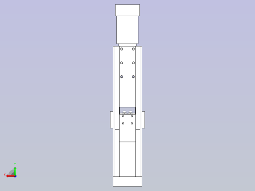 精密压装机工装3D图纸后视缩略图