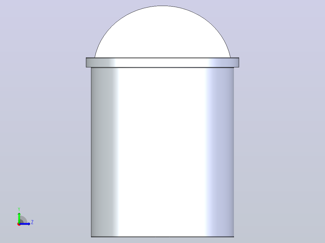 垃圾箱 垃圾处理设备garbage-bin-5832-模型格式为 stp左视图