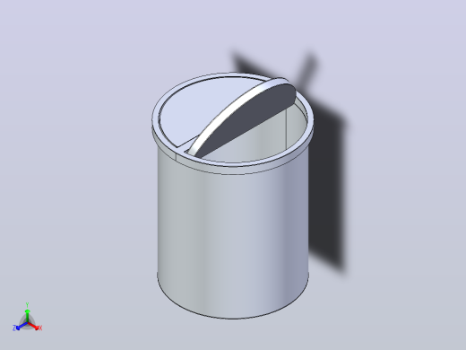 垃圾箱 垃圾处理设备garbage-bin-5832-模型格式为 stp正等轴测缩略图