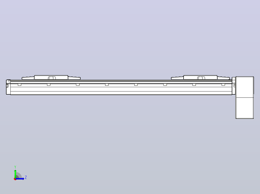 皮带直线轴双滑块型TPA-GCBS-120-P70-L150-LP-M20-N3左视图