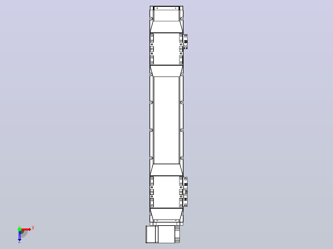 皮带直线轴双滑块型TPA-GCBS-120-P70-L150-LP-M20-N3俯视图