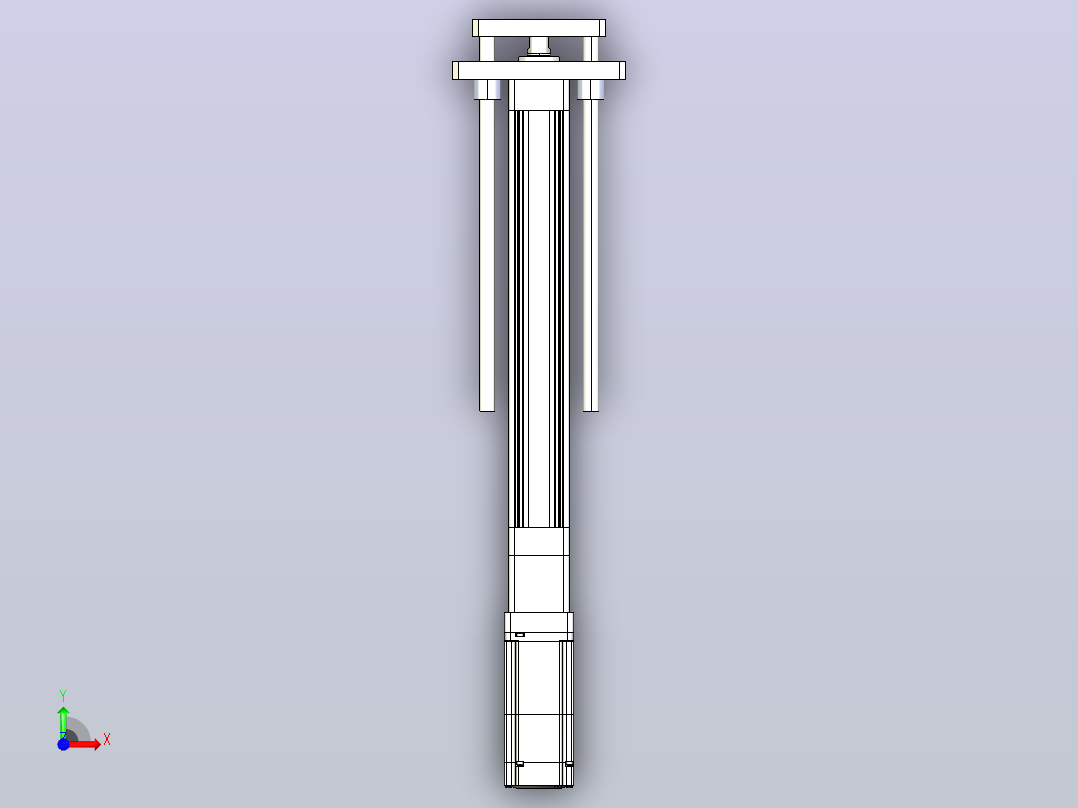 轻载电动缸TPA-ESR40-1210C-L250-M-QDX-W-P40-C3前视图