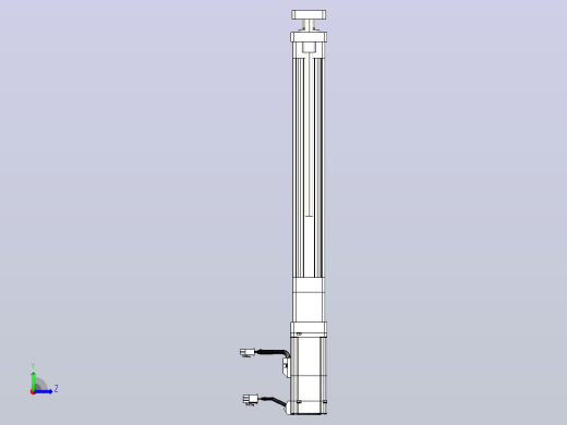 轻载电动缸TPA-ESR40-1210C-L250-M-QDX-W-P40-C3左视缩略图