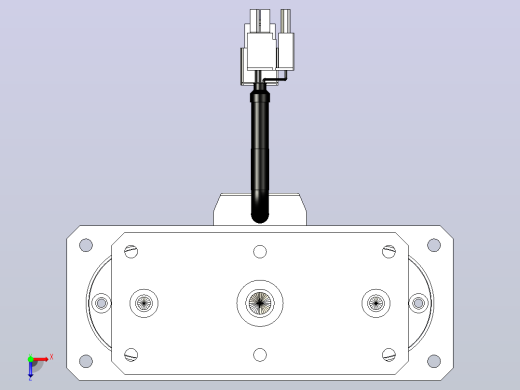 轻载电动缸TPA-ESR40-1210C-L250-M-QDX-W-P40-C3俯视缩略图