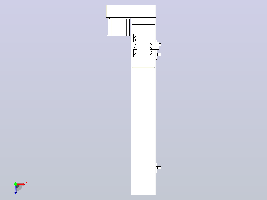 MTH6M标准螺杆滑台[MTH6M-L#-300-BL-57M-C3]俯视图