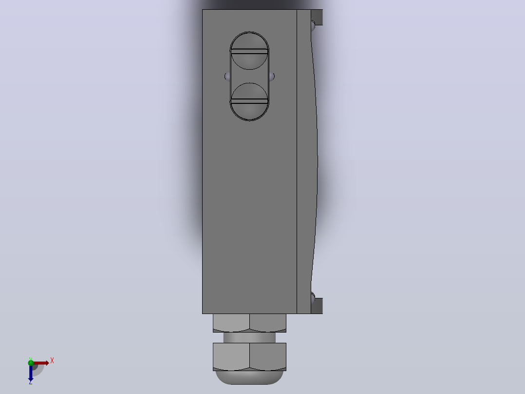 YTK-18H型（高压）压力控制器[YTK－18H压力控制器(0906500)]俯视图