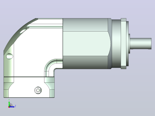 ZJTF90-L3 19-70-90-M5经济型ZJTF90转角行星减速机左视缩略图