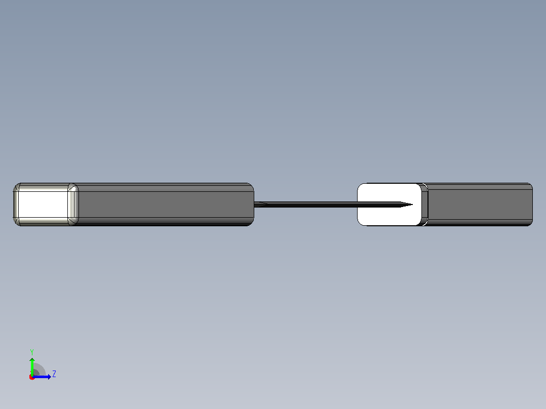 简短开瓶器_开瓶器Katana风格左视图