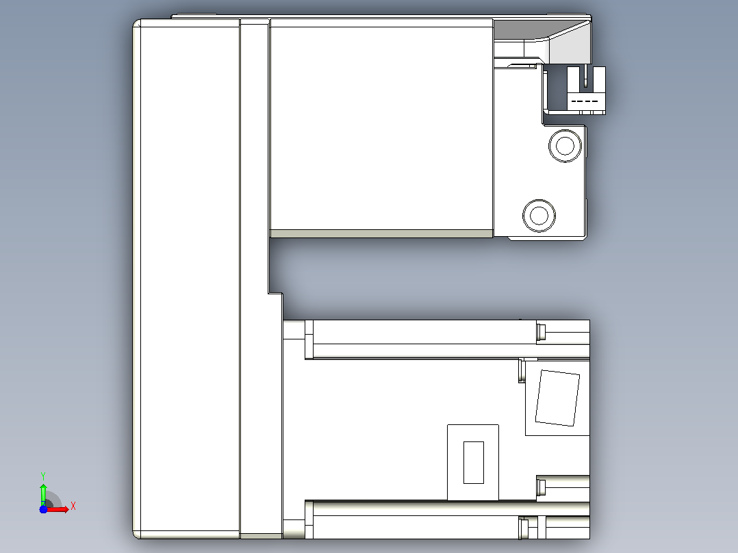 皮带直线轴双滑块型TPA-GCBS-150-P80-L450-LP-M75-N3前视图