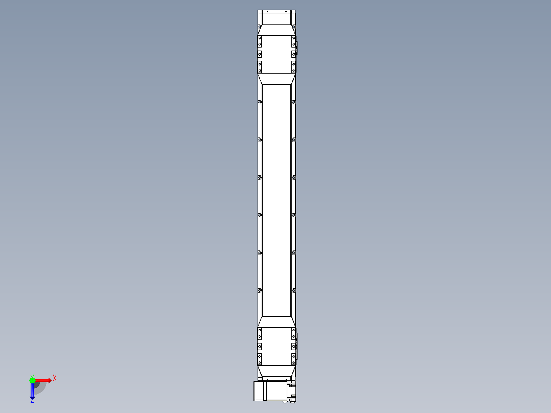 皮带直线轴双滑块型TPA-GCBS-150-P80-L450-LP-M75-N3俯视图