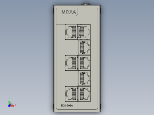 MOXA网络交换机EDS-208A前视缩略图