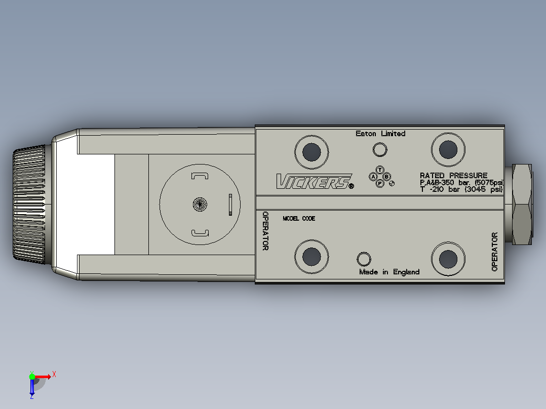 伊顿液压元件DG4V-3-A-H-U-60-DC俯视图