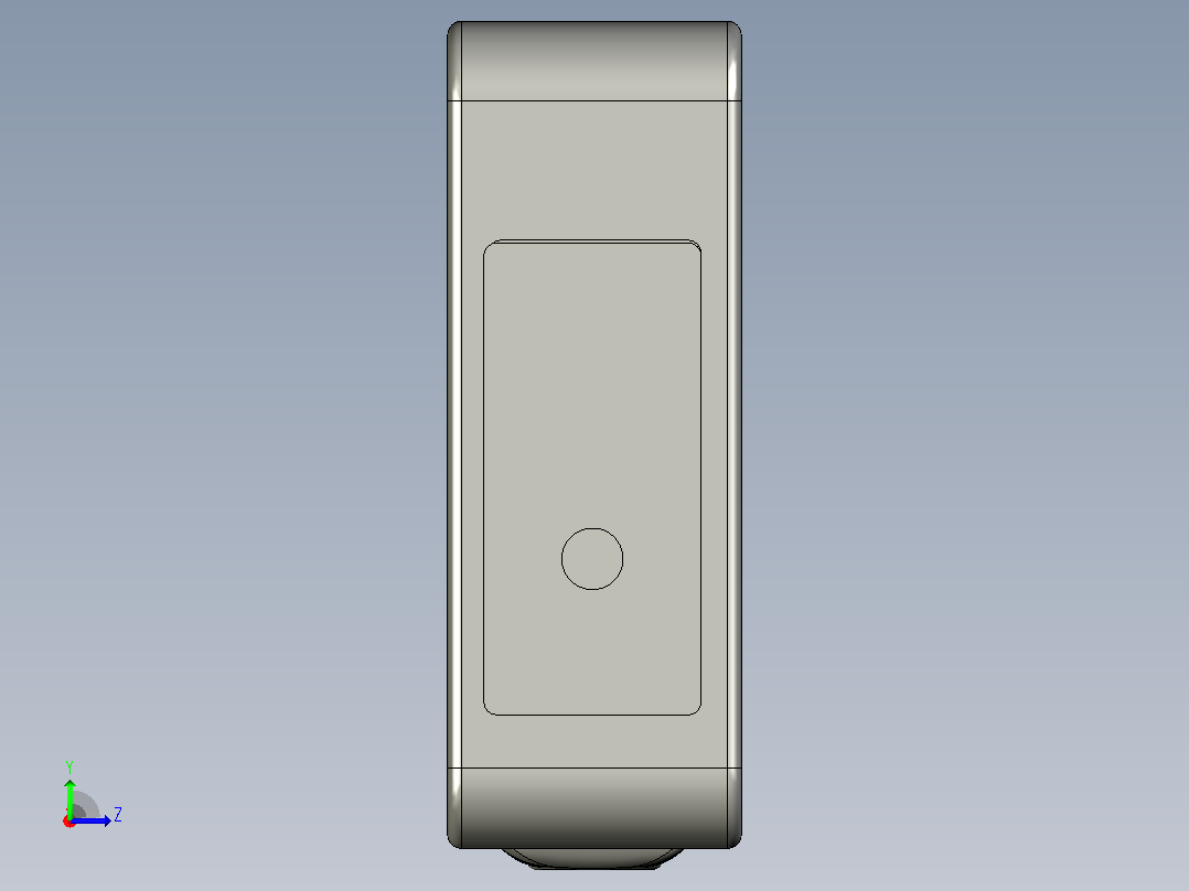 深浦激光传感器 LA2-P 系列反射型3d左视图