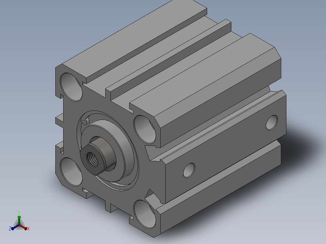 SDA超薄气缸系列SDA 25×25主视图