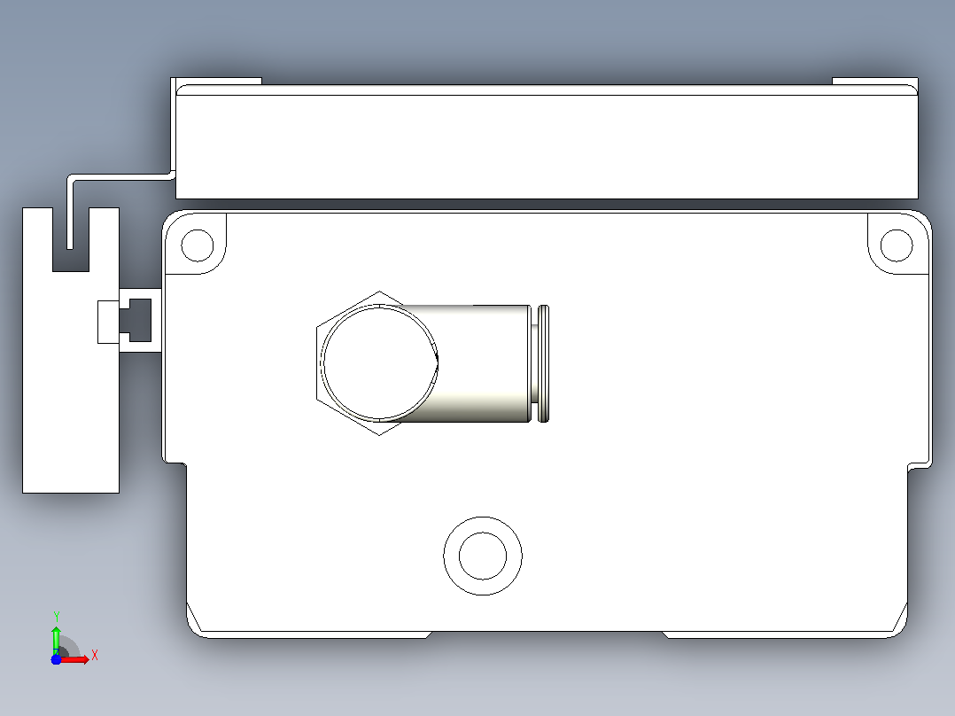 MCH10无尘螺杆滑台[MCH10-L#-600-M-P10-C3]前视图