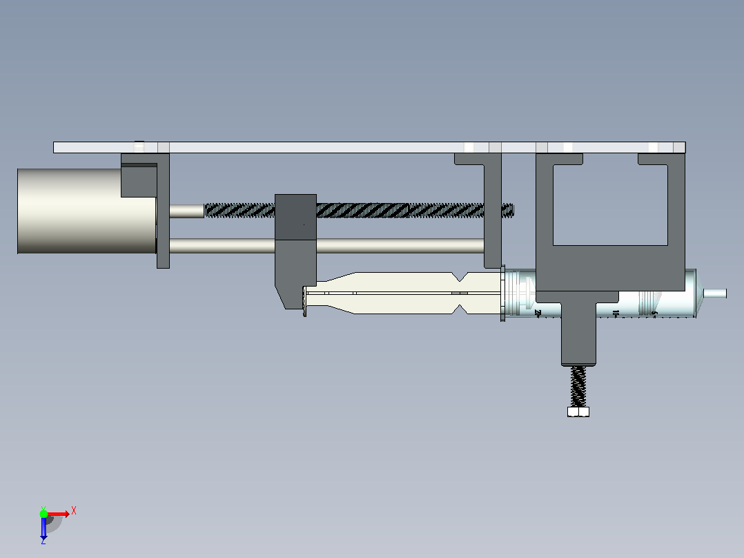 3D打印可注射泵俯视图