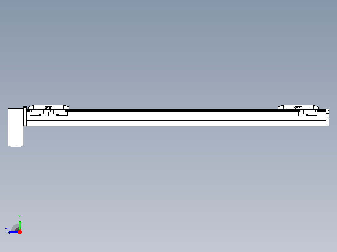皮带直线轴双滑块型TPA-GCBS-50-P42-L275-RP-M10-N3右视图