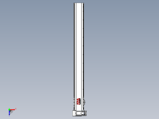 皮带直线轴半封闭可选导轨TPA-HNB-120D-110-L1000-LU-C-P40-N3俯视缩略图