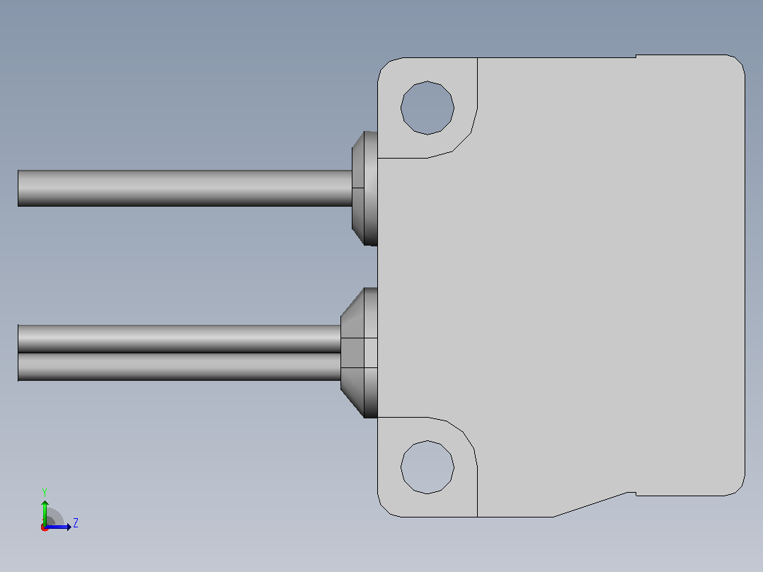 Keyence CZ-H37S RGB数字光纤传感器左视图