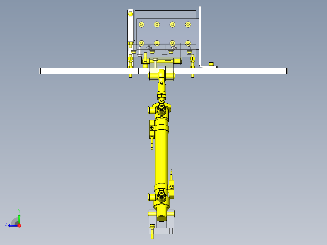 工件反转机构右视图