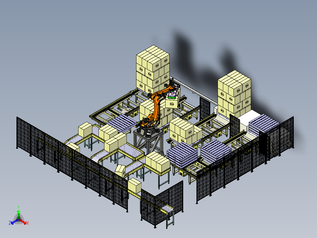 robot-palletizer-carton-box STP IGS