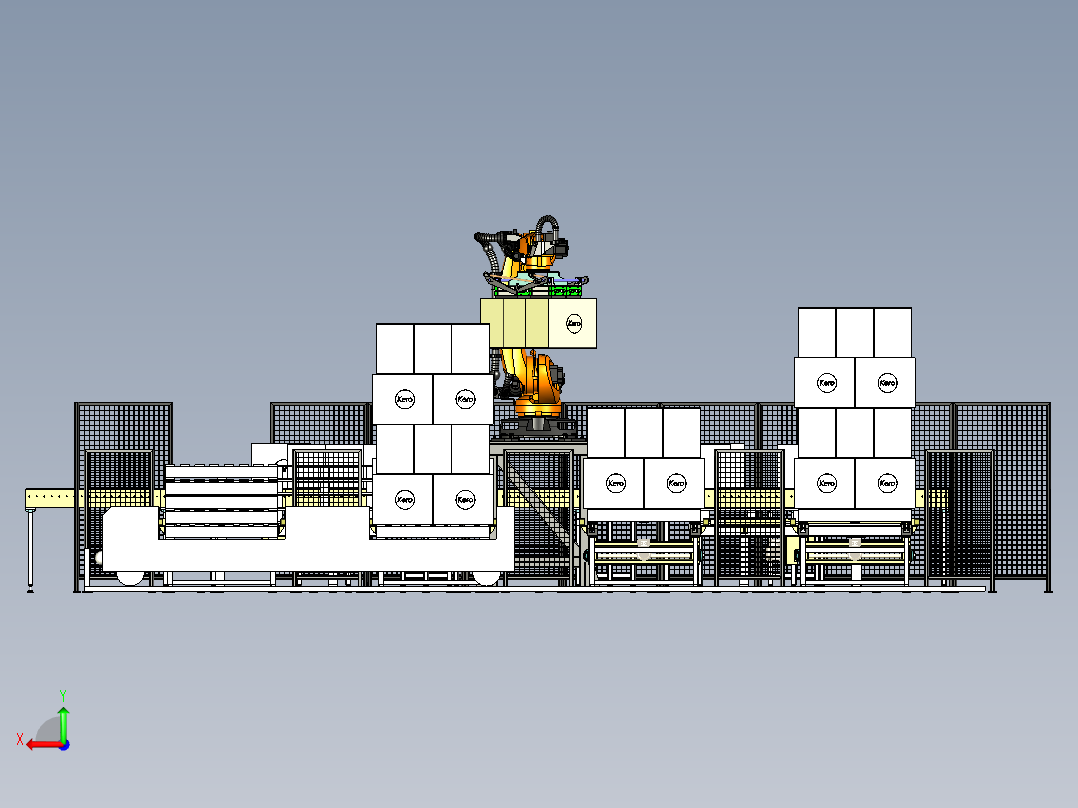 robot-palletizer-carton-box STP IGS后视图