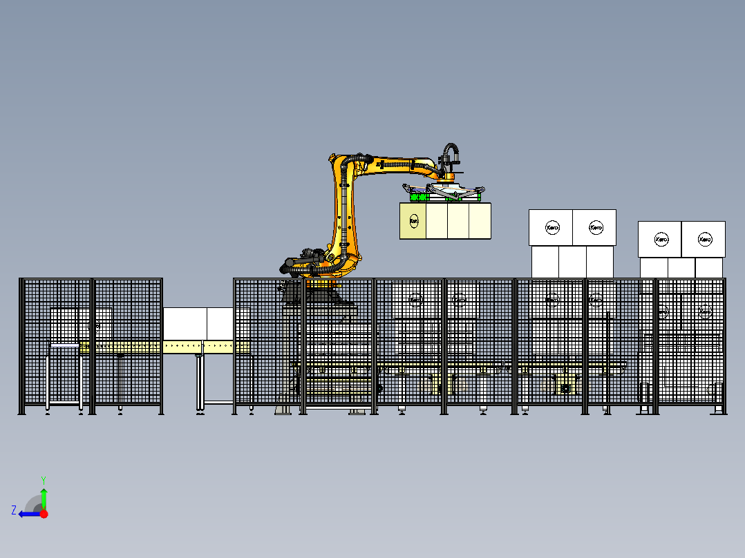 robot-palletizer-carton-box STP IGS右视图