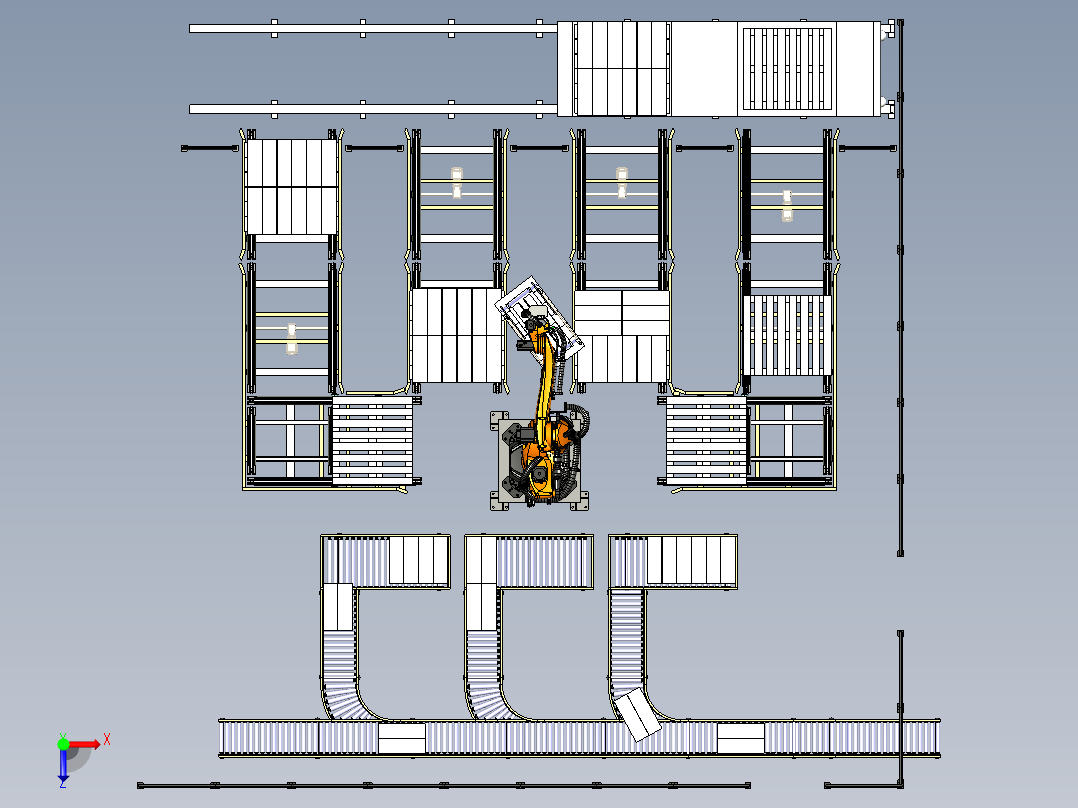 robot-palletizer-carton-box STP IGS俯视图