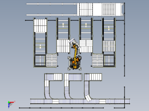 robot-palletizer-carton-box STP IGS俯视缩略图