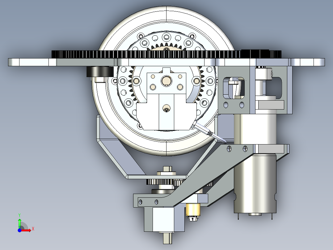 2014 pwnage转向驱动轮3D图纸 STEP格式前视图