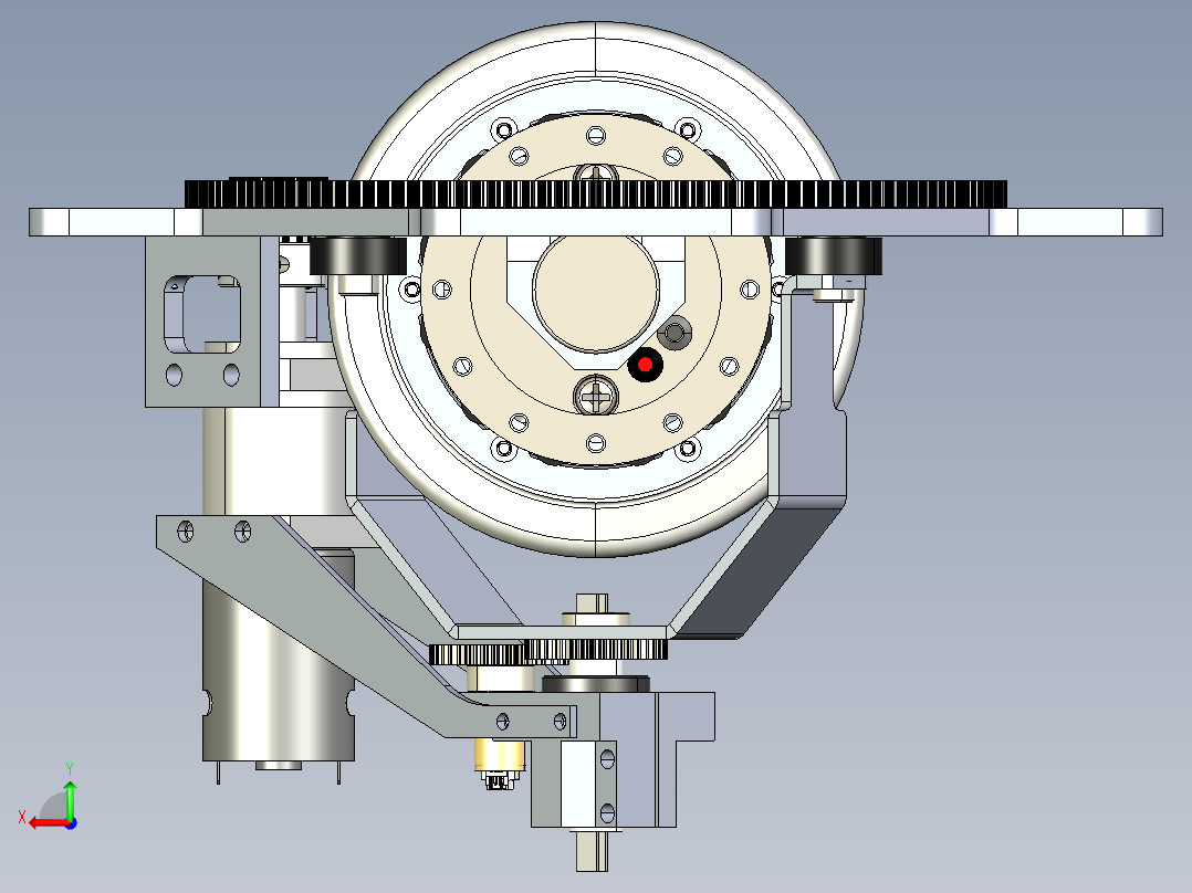 2014 pwnage转向驱动轮3D图纸 STEP格式后视图