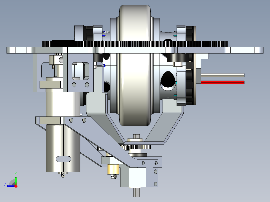 2014 pwnage转向驱动轮3D图纸 STEP格式右视图