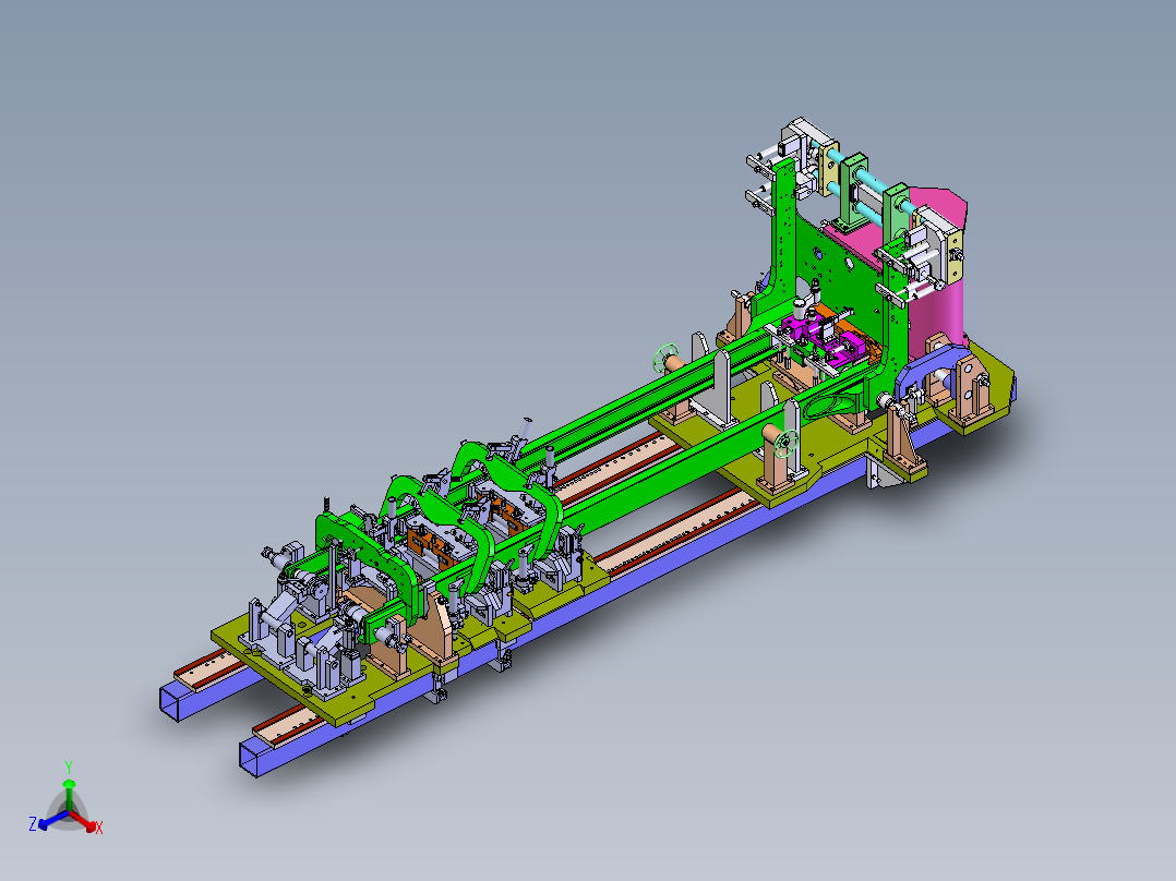 国内大型企业叉车外门架焊接工装图纸（完整版）