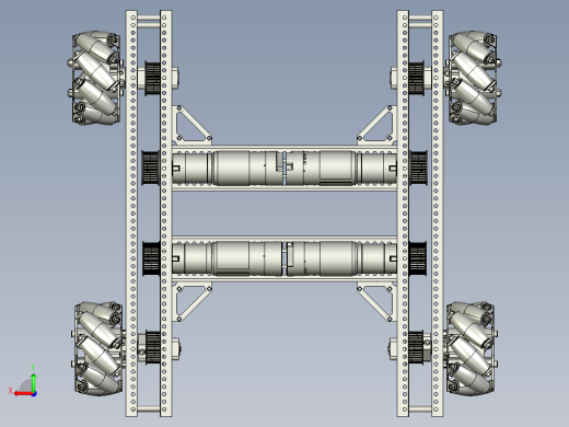 麦克纳姆轮小车底盘后视缩略图