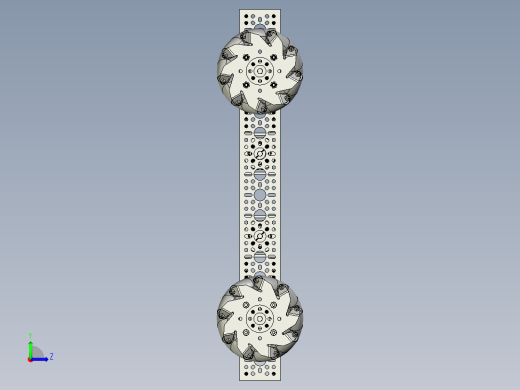 麦克纳姆轮小车底盘左视缩略图