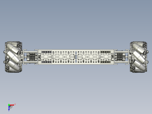 麦克纳姆轮小车底盘俯视缩略图